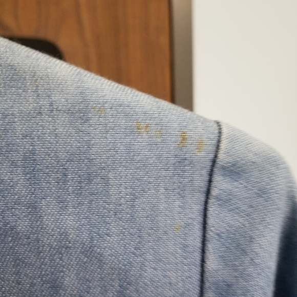 Vintage fitted denim blazer Militaires Equipments S - Picture 4 of 4